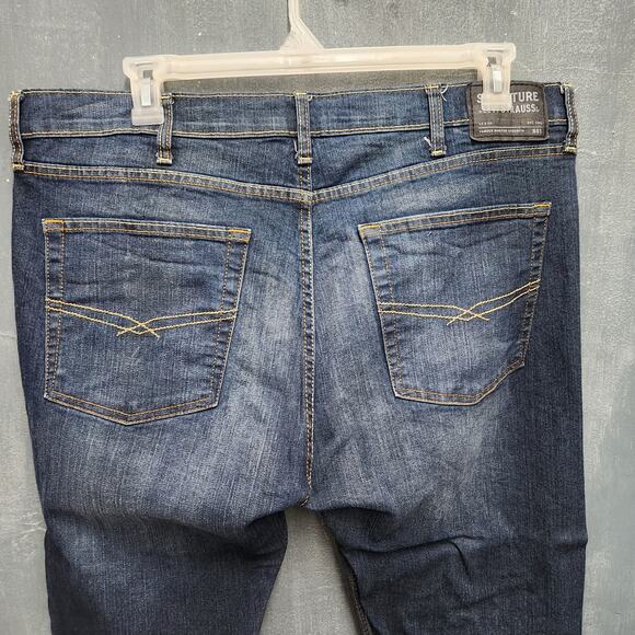 Signature Levi's Strauss S51 Straight Fit Blue Jeans 40 × 32 - Picture 5 of 7